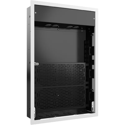Chief Proximity Extra-Large In-Wall Storage Box with 4-Receptacles and Lever Lock