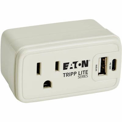 TRAVEL CHARGER AND POWER STRIP 1-OUTLET USB-C USB-A 32W CHARGING