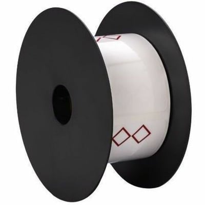 3INX2IN TT GHS 2 DIAMONDS WHITE LABEL (USE BMSLPR03XX INK RIBBONS)