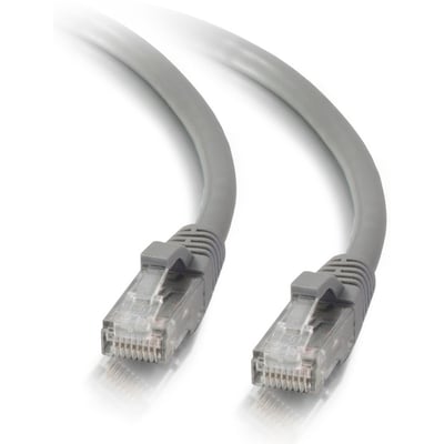 1FT CAT5E GRAY UTP MOLDED SNAGLESS PATCH CORD