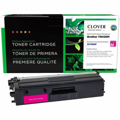 Clover Imaging Remanufactured Extra High Yield Magenta Toner Cartridge for Brother TN436M