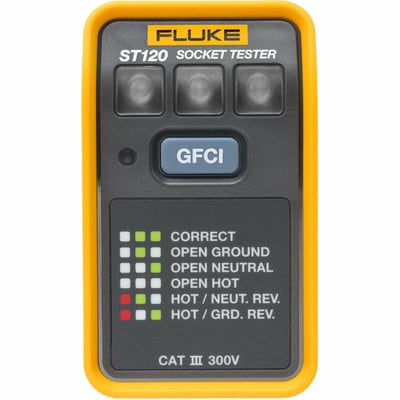 Fluke ST120+ GFCI Socket Tester with Beeper