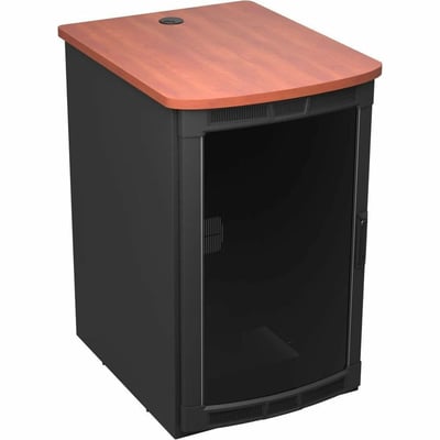 Middle Atlantic BGR Series 19RU Rolling Presentation Rack with Biltmore Cherry Top - 31.35in Depth