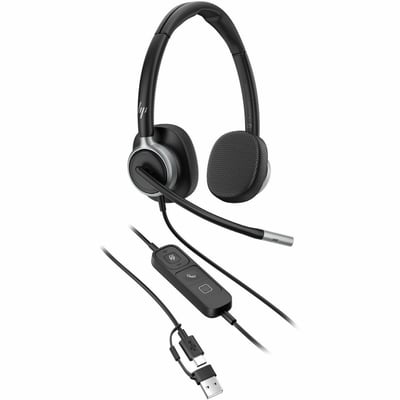 HP POLY MISSION 625 STEREO USB WIRED HEADSET (BULK)