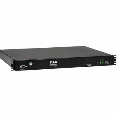 Tripp Lite by Eaton PDU 2.4kW Single-Phase Local Metered Automatic Transfer Switch PDU Two 200-240V C14 Inlets 10 C13 Outputs 1U TAA