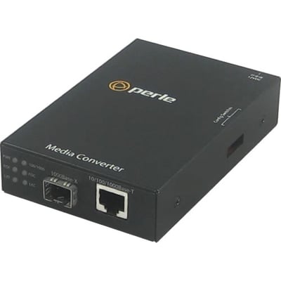 Perle S-1110-SFP - 10/100/1000 Gigabit Ethernet Stand-Alone Media and Rate Converter
