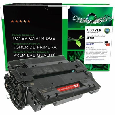 Clover Imaging Remanufactured MICR Toner Cartridge for HP CE255A, TROY 02-81600-001