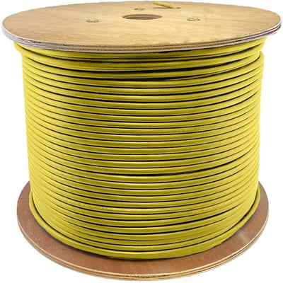 AddOn 1000ft Non-Terminated Yellow CAT 5E PVC Bulk Cable