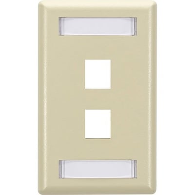 Black Box GigaStation2 2 Socket Network Faceplate