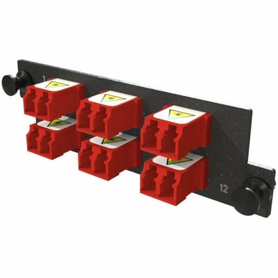 ADPT PANEL HDFP 6 KEYED LC DX 12F RED MOQ 1