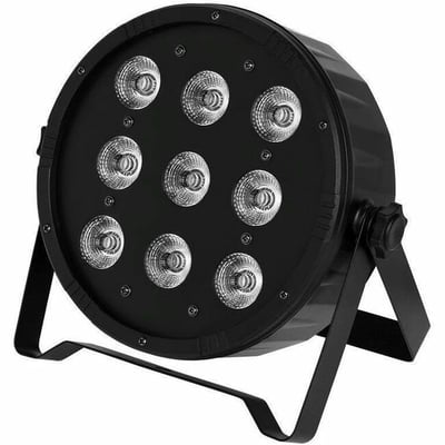 LED FLAT PAR LIGHT (RGBW) 10-WATT X 9