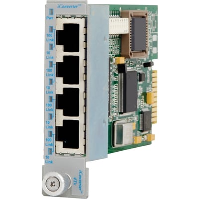 Omnitron Systems 4Tx VT 4-Port Fast Ethernet VLAN Switching Module