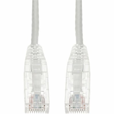 AddOn 25ft White CAT 6 Slim PVC Ethernet Cable Snagless Clear-Claw RJ-45 M/M