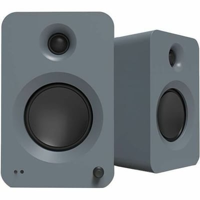 200W POWERED BOOKSHELF SPEAKERS HDMI ARC INPUT - MATTE GRAY PAIR