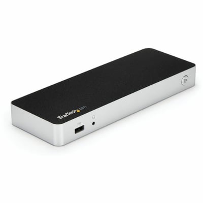 StarTech.com Dual Monitor USB C Docking Station w/ 60W Power Delivery - USB 3.1 Gen 1 Type C to HDMI or DVI - 5x USB - Windows Laptop Dock