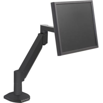 THE 7500 DELUXE MONITOR ARM FEATURES ONE-TOUCH ADJUSTMENT, SMOOTH HD TILT, PORTR