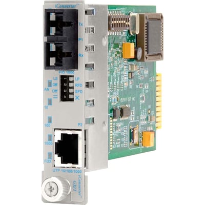 iConverter 10/100/1000 Gigabit Ethernet Fiber Media Converter SC Multimode 550m Module