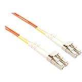 10 METER LC-LC OM1 1GIG FIBER OPTIC CABLE, ORANGE, OFNR, 62.5/125 FIBER, MULTIMO