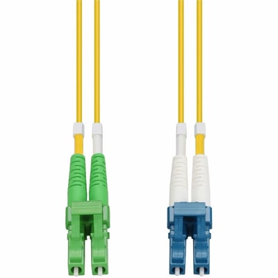 AddOn 6m ALC to LC Yellow OS2 Duplex OFNR (Riser-Rated) SMF Fiber Patch Cable