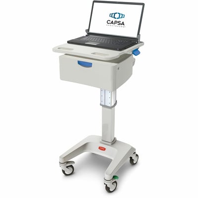 Capsa Healthcare - LX5 Non-Powered Cart (LX5-NG-D01-M-45) - Light Duty Mobile Computing Cart