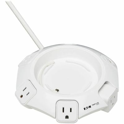 Tripp Lite by Eaton Safe-IT Conference Power Surge Protector 4 Rotating 5-15R Outlets USB-C & 3 USB-A Ports 10 ft. (3 m) Cord Antimicrobial Protection
