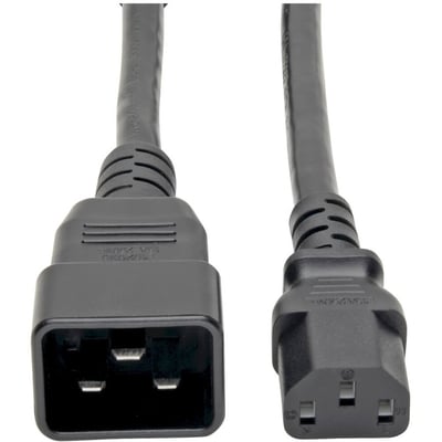 Tripp Lite by Eaton Splitter Cable Heavy-Duty C20 to 2x C13 - 15A 100-250V 14 AWG 2 ft. (0.61 m) Black