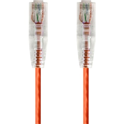 SLIMRUN  CAT6 UTP CABLE-1FT ORANGE