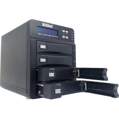 32TB USB 3.0 ESATA 4 BAY RAID MODE SELECTABLE DESKTOP DRIVE WITH FAN
