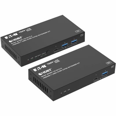 HDBASET-USB3 CAT6A EXTENDER KIT DUAL SWITCHING 7 PORTS POC 100M