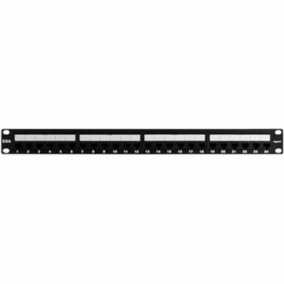 On-Q Cat 6A 24 Port Rack Mount Patch Panel