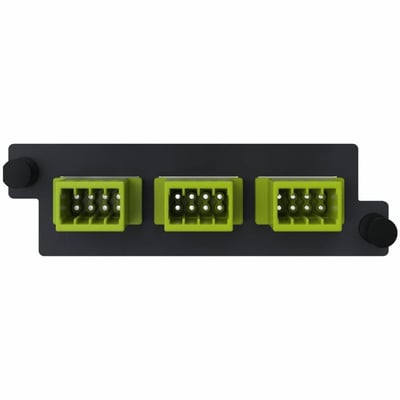 Ortronics Infinium acclAIM, Fiber Conversion Adapter Panels, 24 Fiber, Lime Green