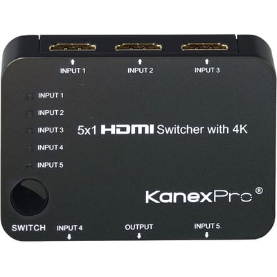 THE KANEXPRO 5X1 HDMI SWITCHER IS A COMP