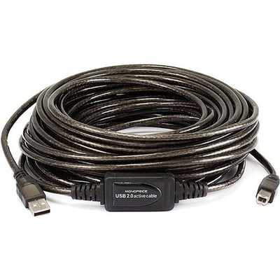 USB 2.0 A M TO B M ACTIVE CABLE 49FT