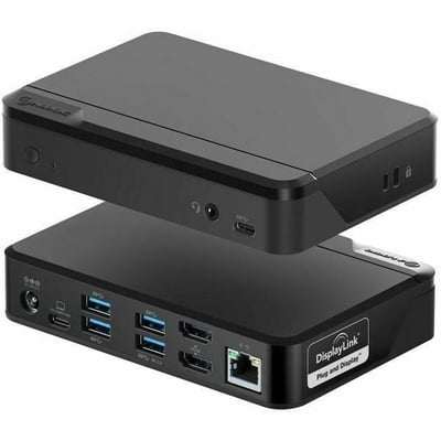 ALOGIC Universal Twin HD Docking Station with USB-C & USB-A Compatibility - Dual Display 1080p@60Hz