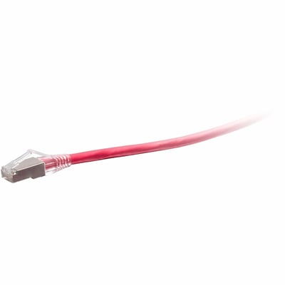 QS 6FT/1.8M RED BOOTED C6A STP CM TAA