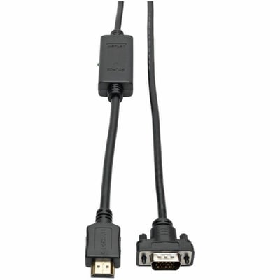 Eaton Tripp Lite Series HDMI to VGA Active Adapter Cable (HDMI to Low-Profile HD15 M/M), 10 ft. (3.1 m)