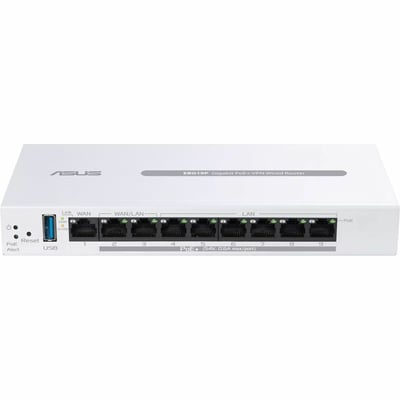 ASUS EXPERTWIFI EBG19P GIGABIT POE+VPN WIRED RTR 8 POE+ PORTS 123W