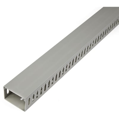 StarTech.com Cable Management Raceway with Cover 3"(75mm)W x 2"(50mm)H, 6.5ft(2m) length, 3/8"(8mm) Slots, Wall Wire Duct, UL Listed