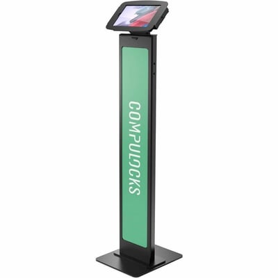 GALAXY TAB A8 10.5IN SPACE ENCLOSURE BRANDABLE FLOOR STAND BLACK