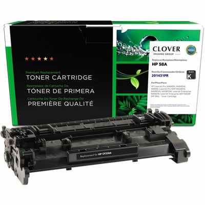Clover Imaging Remanufactured Toner Cartridge (Reused OEM Chip) for HP 58A (CF258A)