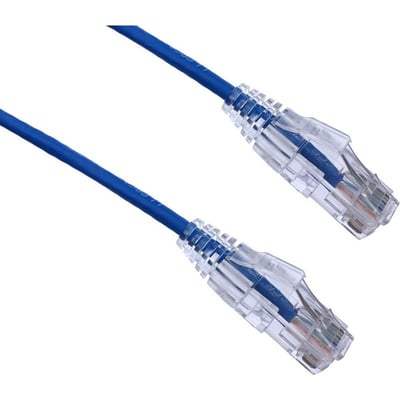 Axiom 12FT CAT6 BENDnFLEX Ultra-Thin Snagless Patch Cable 550mhz (Blue)