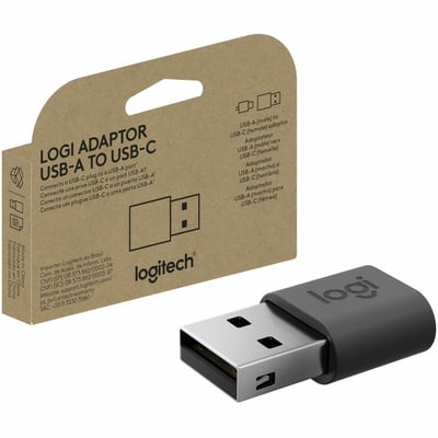 LOGI ADAPTOR USB-A TO C GRAPHITE - BROWN BOX