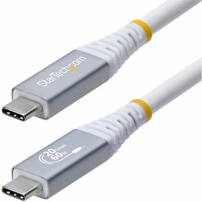 10FT USB4 CABLE WHITE USB-IF CERTIFIED 4K120/DP2.1/60W/20GBPS