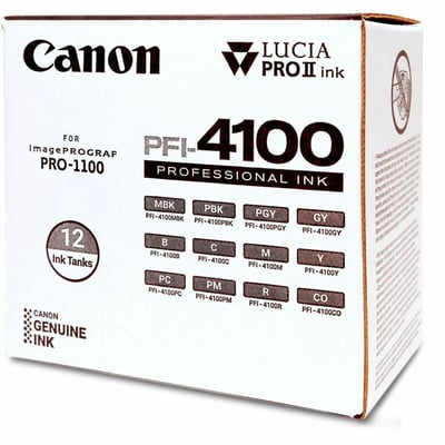 PFI-4100 12 COLOR PACK INKJET CONSUMABLES