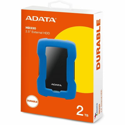 Adata HD330 AHD330-2TU31-CBL 2 TB Portable Hard Drive - External - Blue