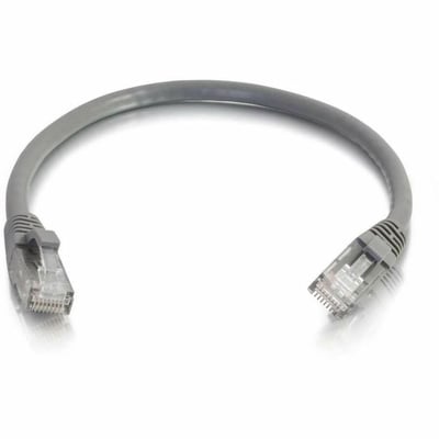 Quiktron 20ft Q-Series Cat6a Snagless (UTP) Ethernet Network Patch Cable, CM Rated - Grey