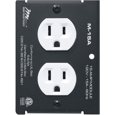 Middle Atlantic MPR Module, 15 A, Duplex