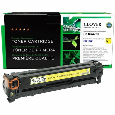 Clover Imaging Remanufactured Yellow Toner Cartridge for HP 125A (CB542A)