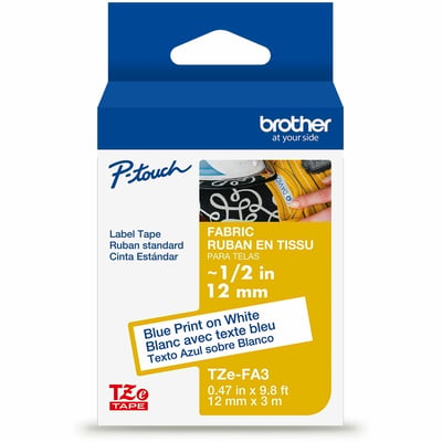 BLUE/WHITE FABRIC TAPE (12MM)
