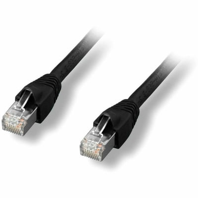 CAT6A SHIELDED PATCH CABLE BLACK 75FT.